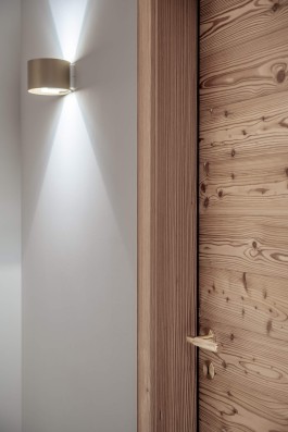 Fully renovated modern holiday apartment at Parc A15 in Champex-Lac by WADE Architecture.